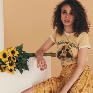 🌿 Tambourine Moon Tee in Wheat